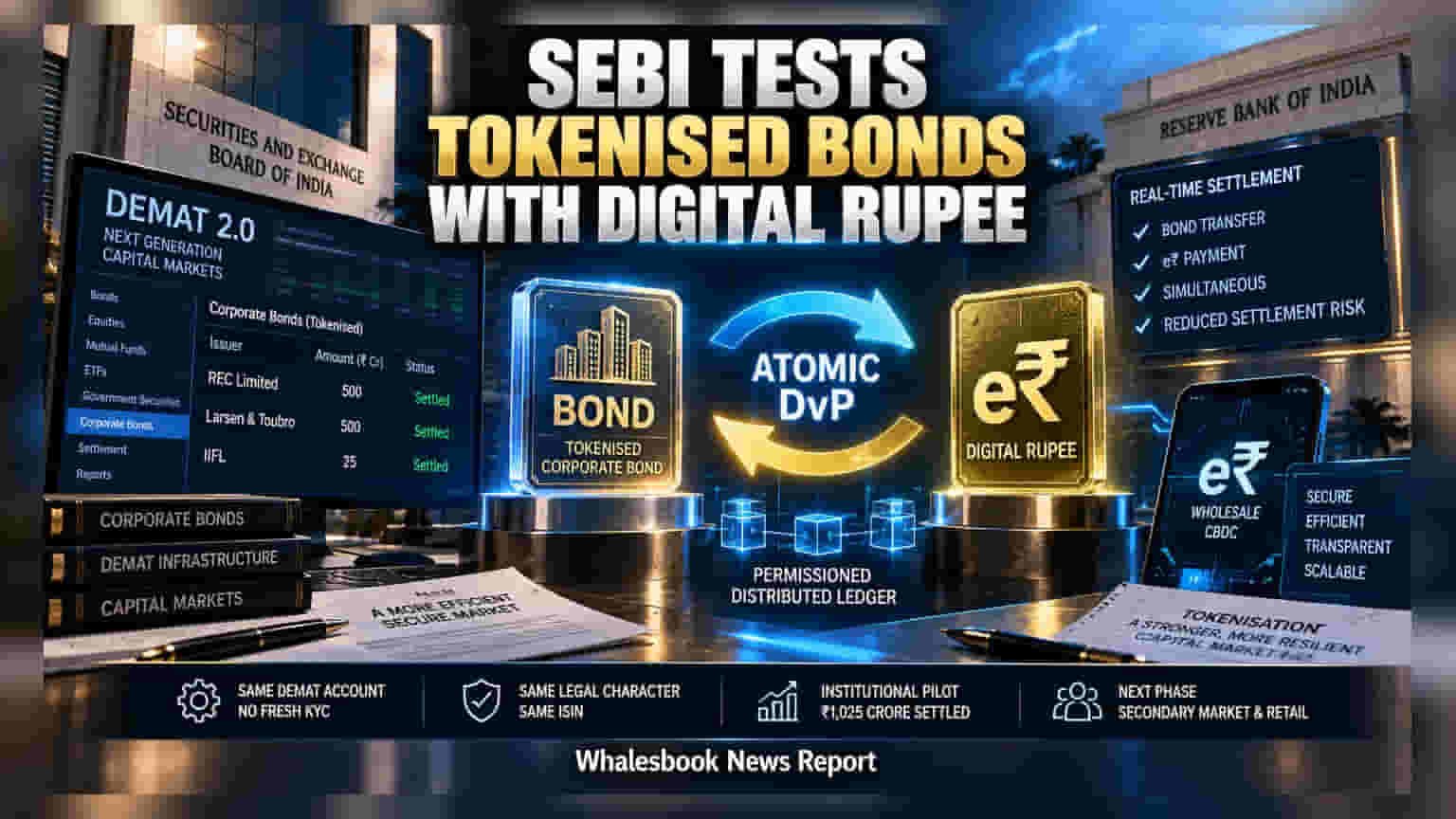 sebi-demat-2.0-pilot-settles-₹1,025-crore-in-tokenised-bonds